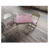 Vintage Durham children's folding table and chairs
