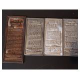 Vintage Camden Trust Company Stamps - Print Blocks