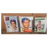 3 Baseball Cards 1954 Leo Kiely Jerry Priddy