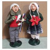 2 Byers Choice Caroler Doll Figures