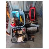 Crates + Craftsman Jack Stand Large Tape Measure