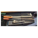 Large Pry Bars & Pipe Wrench