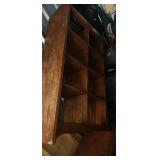 Wood Storage Cubbie Hole Unit