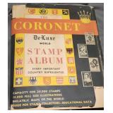 Stamp Album and Stamps U.S. Germany Italy +