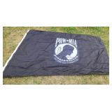5' by 8' POW MIA Flag U.S.A. Prisoner of War Nyl