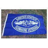 Submarine Veterans United States Flag Banner New