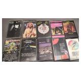 10 Cassettes Pink Floyd Stones Iron Maiden +