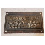 Connecticut Tercentenary 1635-1935 Car Plate