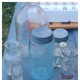 1858 Masons Canning Jar Milk Bottles ++