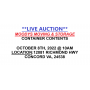 **CANCELED** MOODYS MOVING & STORAGE CONCORD VA CONTENTS OF 12 +/- CRATES  **LIVE AUCTION**