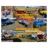 DECEMBER EQUIPMENT CONSIGNMENT AUCTION 