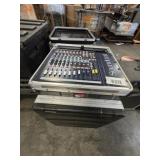 Soundcraft Audio Mixer/ Carts w/ Sound Equipment