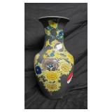 Japanese Style Cloisonne Vase 14 1/2"