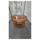 Italian Style Marquetry Drop Leaf Bar Cart