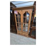 Traditional Wood 2 Door Display Cab Lighted