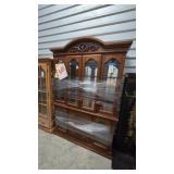 Traditional Solid Wood China Cabinet Lighted