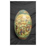 Satsuma Style  Decorative Egg 16"