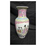 Chinese Famille Rose Style Vase 12 1/2"