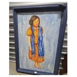 Realist Art w/ painted Wood Frame 38"x54"
