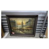 Impressionist Style Framed Art 58"x46"