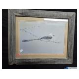 Art Print "Scissortail" w/ Wood Frame 22"x18"