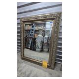 Lg Wall Mirror Thick Ornate Gilded Wd Frame48"x60"