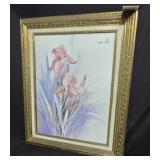 Water Color Style Art w/ Ornate Gilt Frame 31"x24"