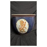 Chinoiserie Style Cachepot/Planter 13"