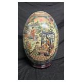 Satsuma Style  Decorative Egg 16"