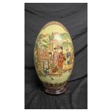 Satsuma Style  Decorative Egg 16"