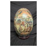 Satsuma Style  Decorative Egg 16"