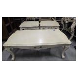 French Provincial Style Coffee Table Set 30x55x20