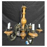Spanish Style 5 Arm Chandelier