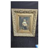 Renaissance Style Art with Ornate Frame 26"x30"