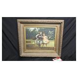 Victorian Style Framed Art 29"x26"