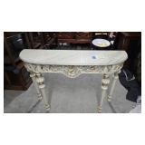 French Style Demilune Console Table 15x48x34