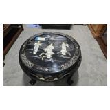 Chinese Chinoiserie Round Coffee Table 32x32x20