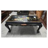 Chinese Chinoiserie Lacquer Coffee Table 40x20x18