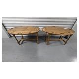 Oak Butlers Tray Coffee Tables w/ Drop Leaves