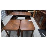 Traditional Wood Coffee Table Set 25x48x16