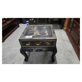Chinese Chinoiserie Side Table 24x24x20
