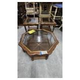 Mid Century Octagonal Coffee Table/ End Tables