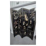 Chinese 4 Panel Lacquer Room Screen Divider 6x4ft?