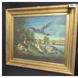 Waterfowl Art w/ Giltwood Frame 27"x31"