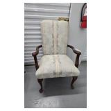 Queen Anne Style Goosneck Armchair