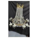 French Empire Style Crystal/Glass Chandelier 8 Arm