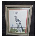 Framed Art Print "Roadrunner" 24"x19"