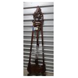 Victorian Style Carved Floor Easel