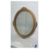 Oval Mirror w/ Bevel glass Decorative Gold Frame