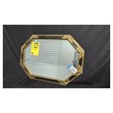 Regency Style Octagonal Gold Mirror 30"x42"